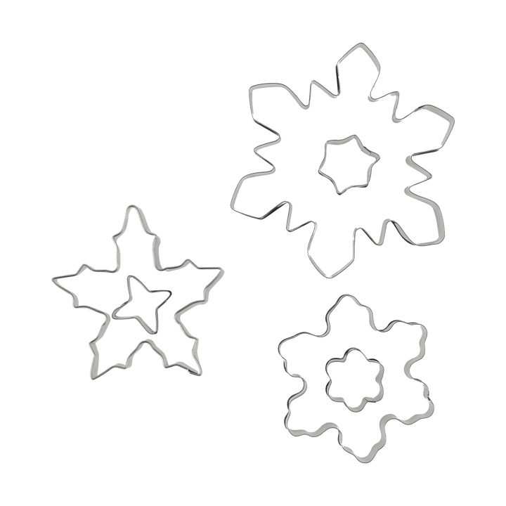 Nordwik Ausstechform 3-teilig - Schneeflocke - Nordwik