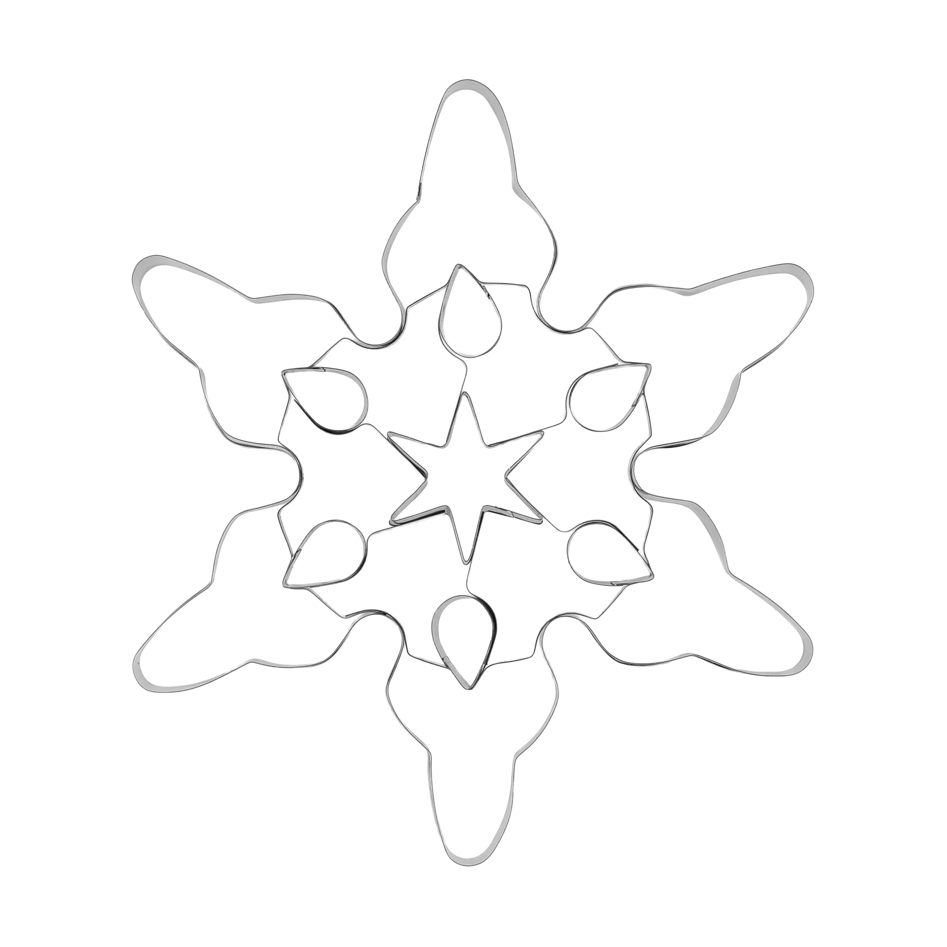 Nordwik Ausstechform Schneeflocke, Mittel Nordwik