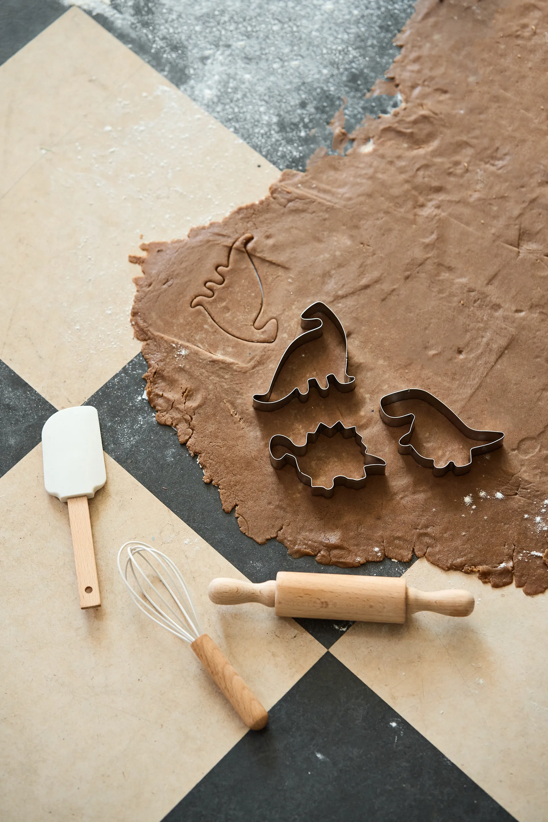 Nordwik Backutensilien aus Silikon für Kinder 3-teilig, Creme. Nordwik