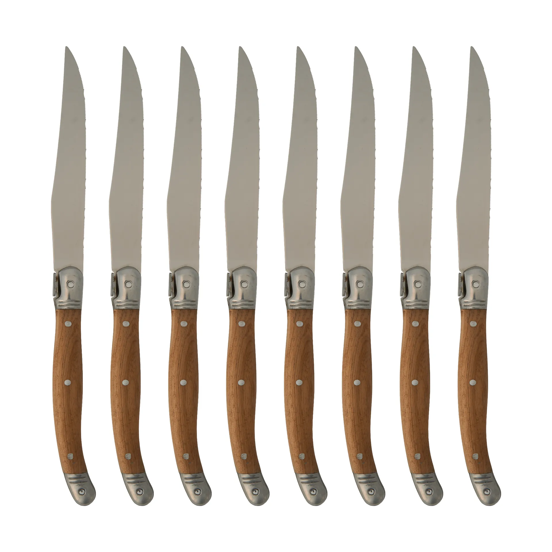 Nordwik Grillmesser 8er-Pack, Edelstahl-holz Nordwik