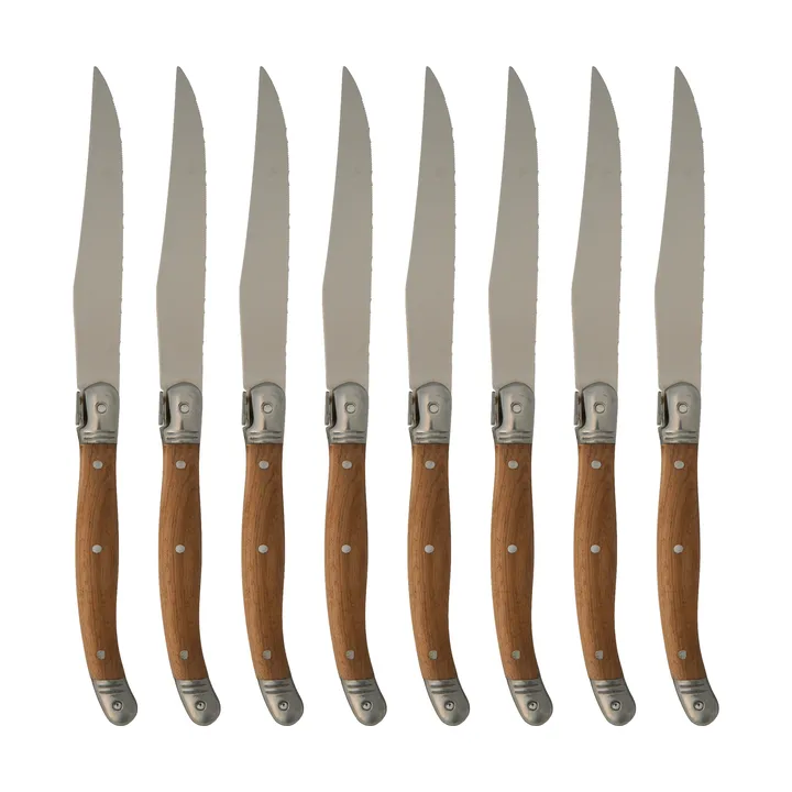 Nordwik Grillmesser 8er-Pack - Edelstahl-holz - Nordwik