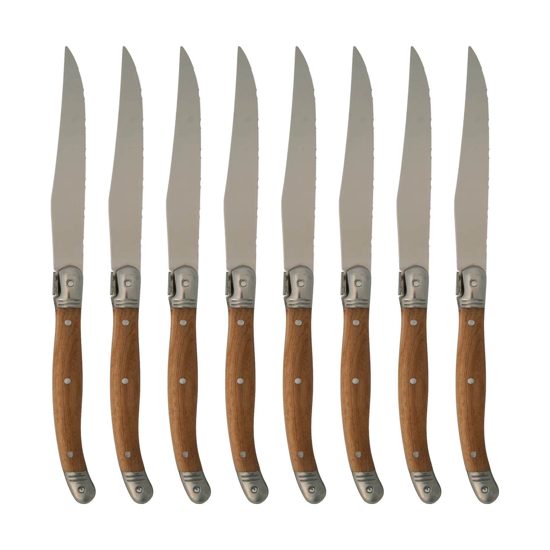 Nordwik Grillmesser 8er-Pack, Edelstahl-holz Nordwik