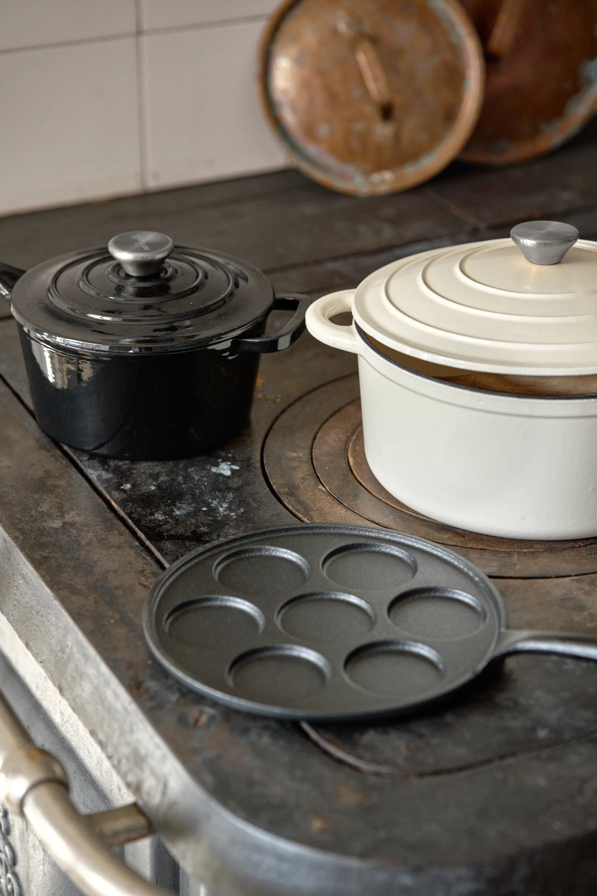 Nordwik Gusseisentopf rund 5 l, Creme Nordwik