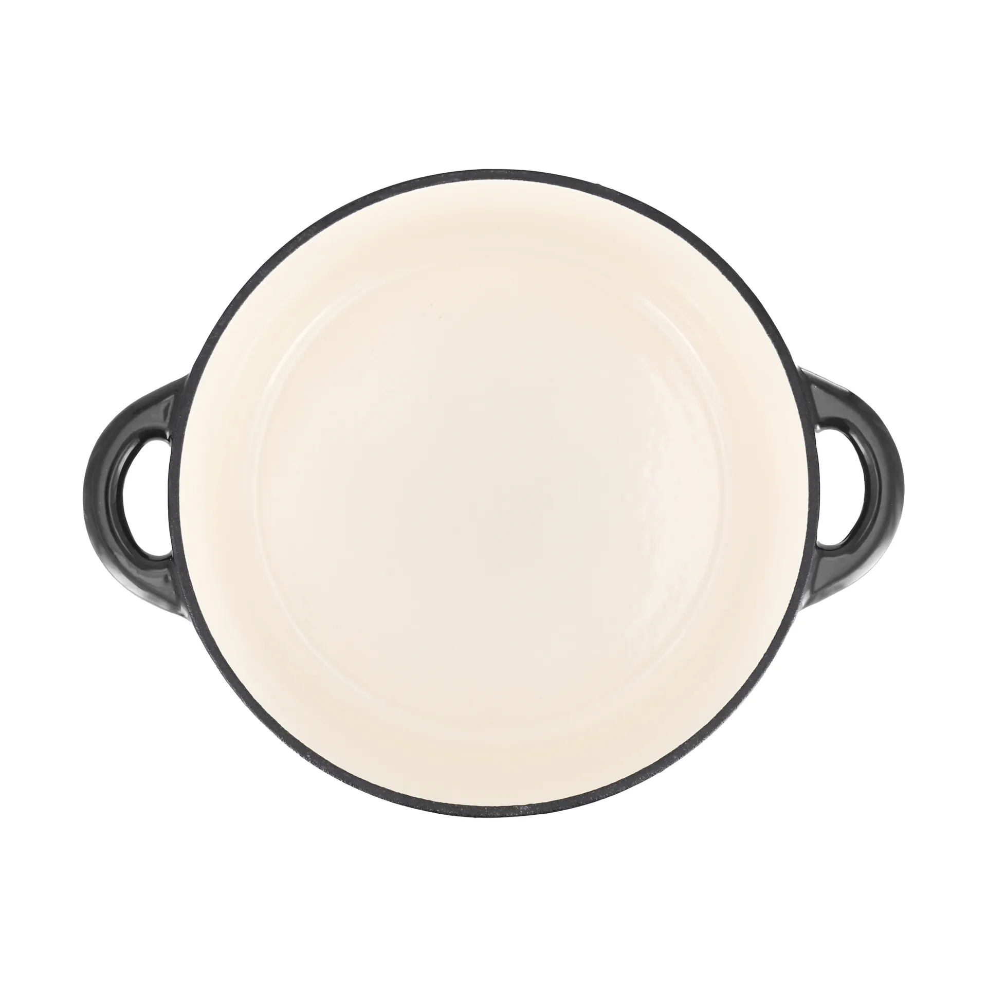 Nordwik Gusseisentopf rund 5 l, Schwarz-silber Nordwik