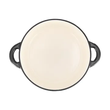 Nordwik Gusseisentopf rund 5 l - Schwarz-silber - Nordwik