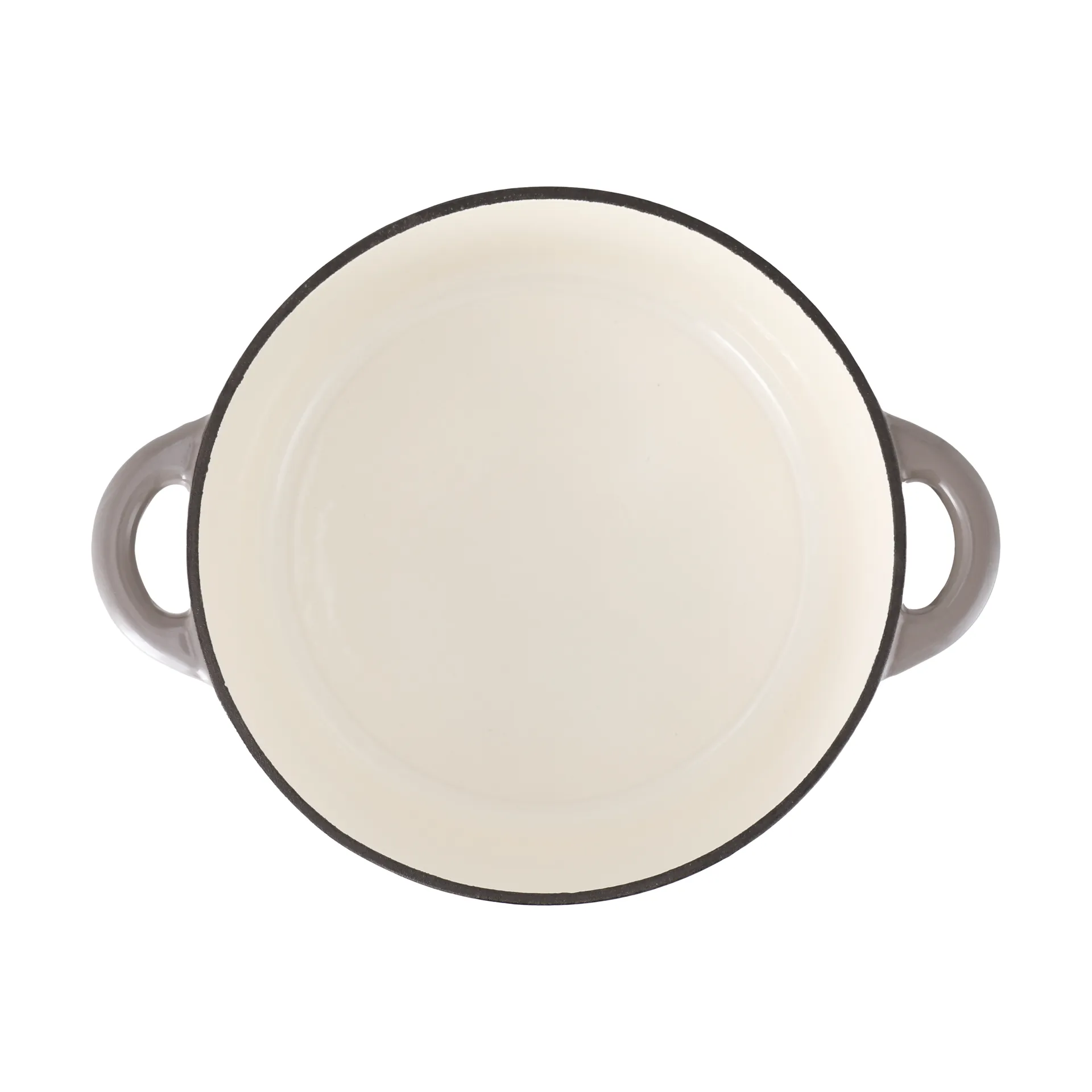 Nordwik Gusseisentopf rund 5 l, Taupe Nordwik