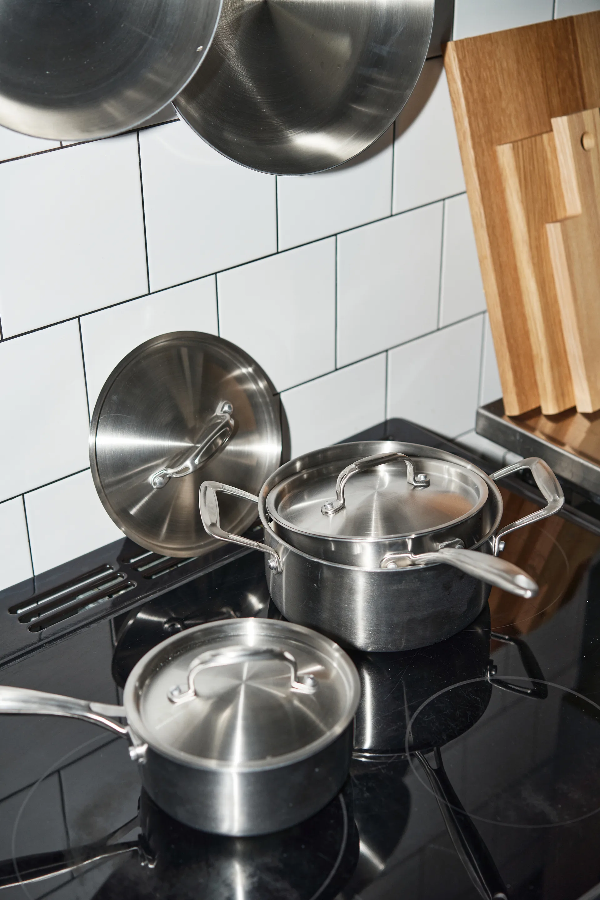 Nordwik Kochtopfset 3-lagig 3 Teile, 1,5 l, 2 l, 3 l Nordwik