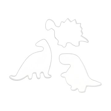 Nordwik Lebkuchenform Dinosaurier 3 Teile - Edelstahl - Nordwik