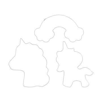 Nordwik Lebkuchenform Einhorn 3 Teile - Edelstahl - Nordwik