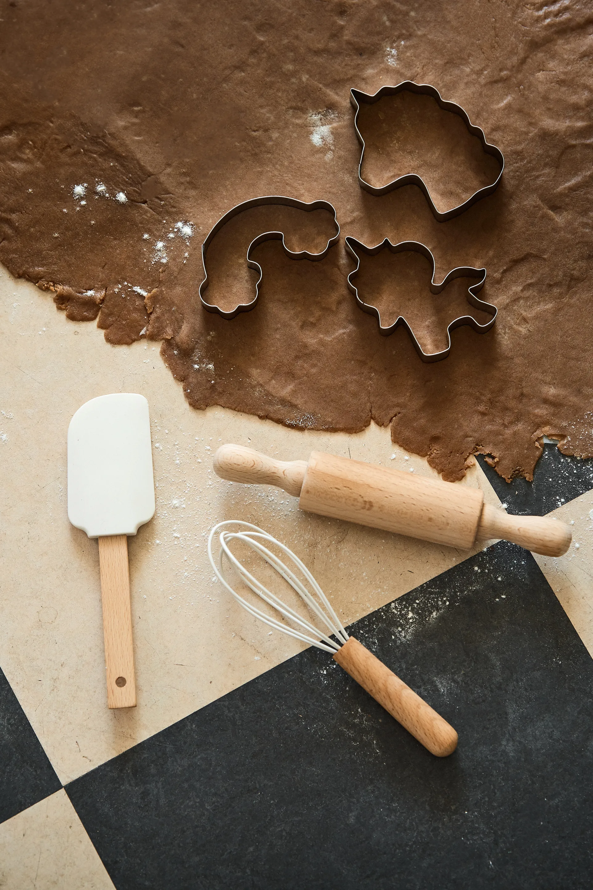 Nordwik Lebkuchenform Einhorn 3 Teile, Edelstahl Nordwik