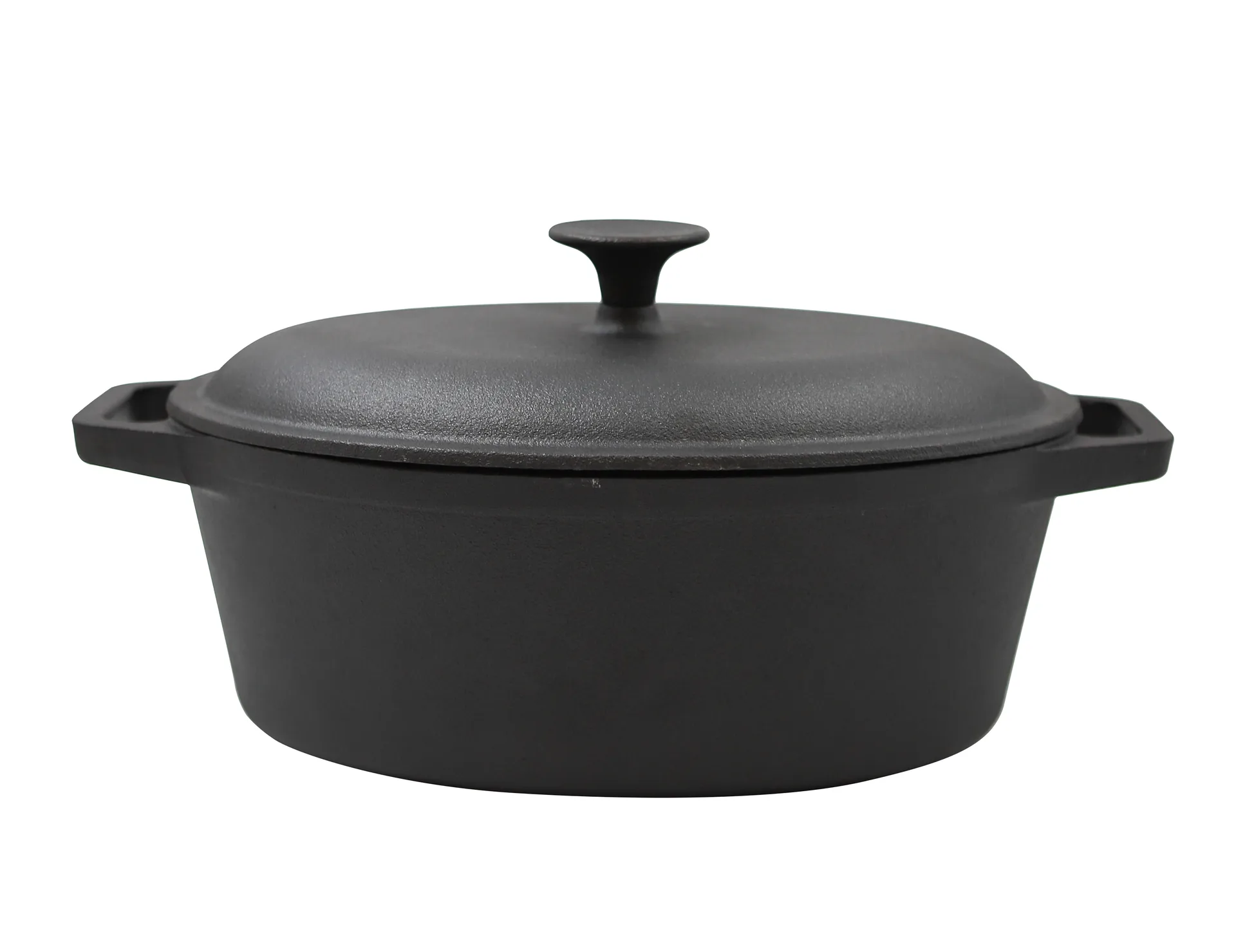Nordwik Ovaler Gusseisentopf 4 l, Schwarz Nordwik