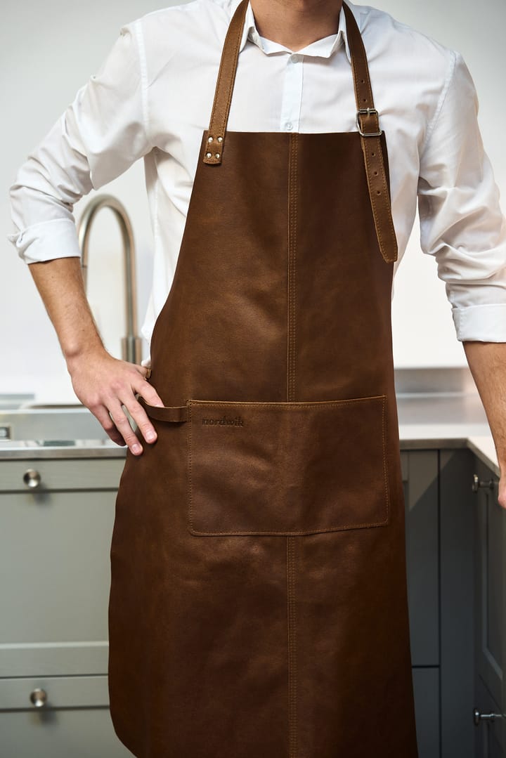 Nordwik Schürze Leder, Braun Nordwik