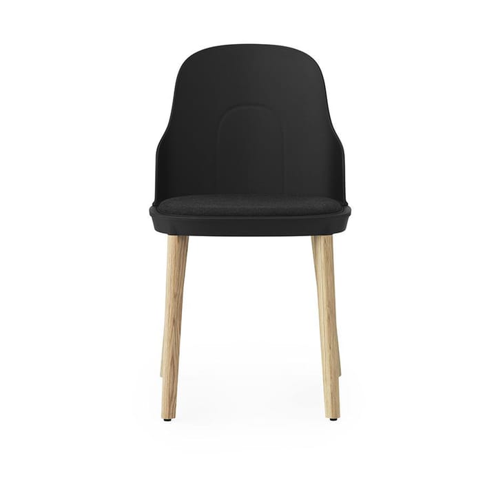 Allez Stuhl mit Sitzkissen und Eichenbeinen - Black - Normann Copenhagen