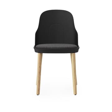 Allez Stuhl mit Sitzkissen und Eichenbeinen - Black - Normann Copenhagen