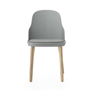 Allez Stuhl mit Sitzkissen und Eichenbeinen - Grey - Normann Copenhagen