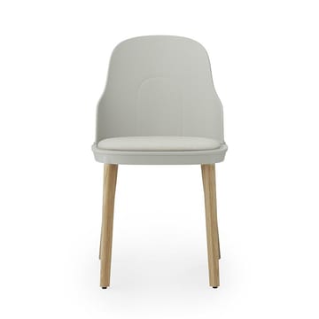 Allez Stuhl mit Sitzkissen und Eichenbeinen - Warm Grey - Normann Copenhagen