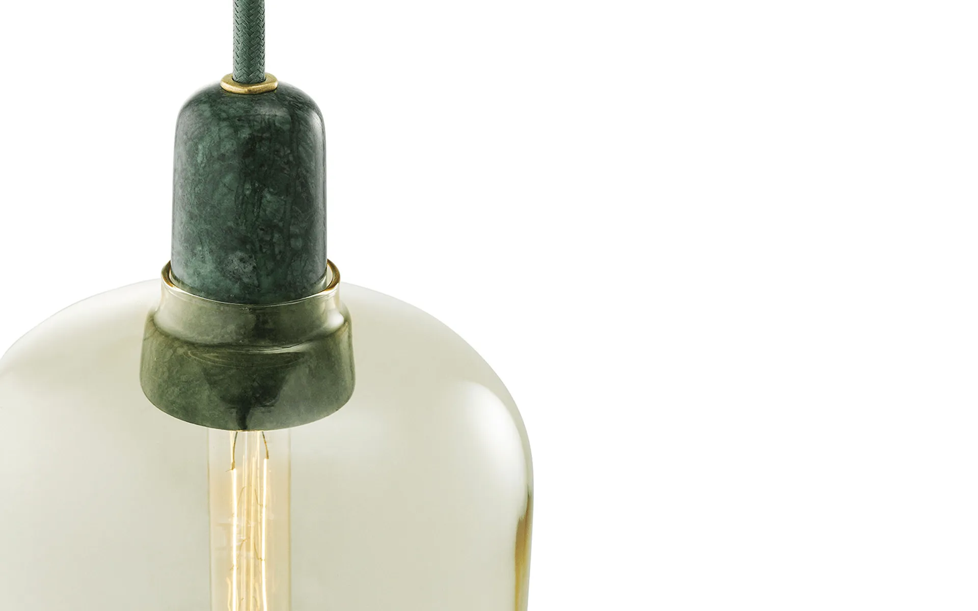 Amp Pendelleuchte groß, Gold-grün Normann Copenhagen