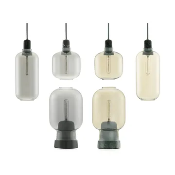 Amp Pendelleuchte groß - Grau-schwarz - Normann Copenhagen