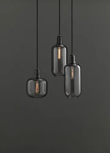 Amp Pendelleuchte groß - Grau-schwarz - Normann Copenhagen