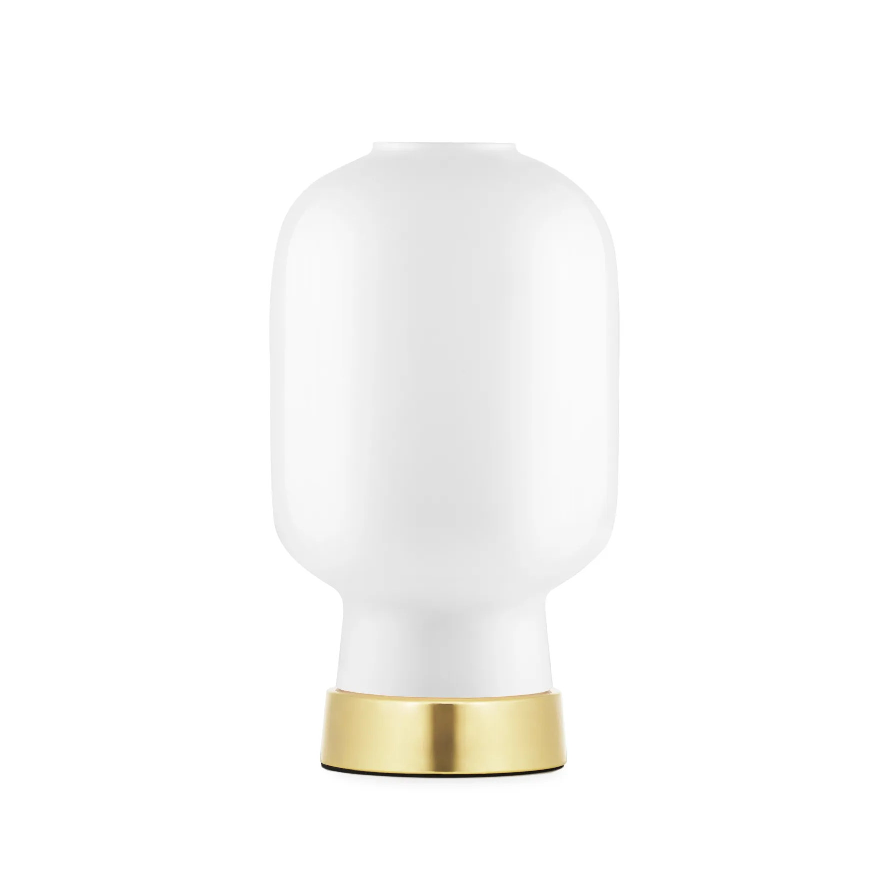 Amp Tischlampa, Weiß-Messing Normann Copenhagen
