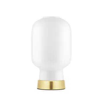 Amp Tischlampa - Weiß-Messing - Normann Copenhagen