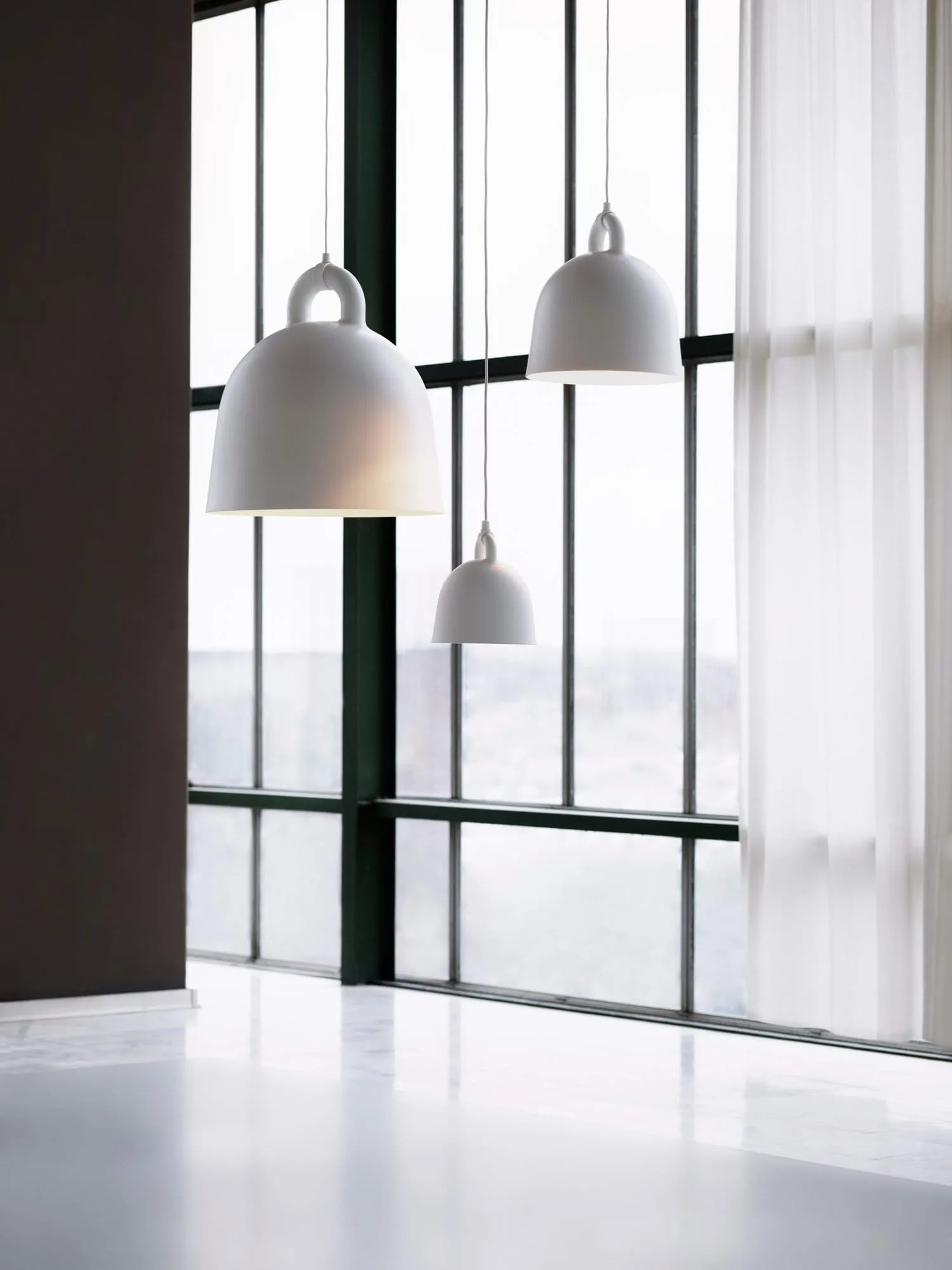 Bell Pendelleuchte weiß, X-Small Normann Copenhagen