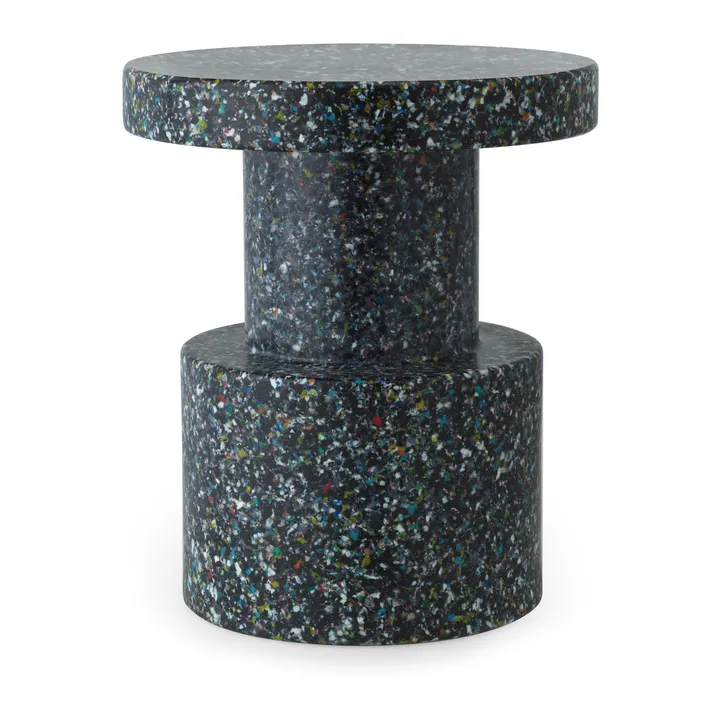 Bit runder Hocker - Schwarz-multi, Ø36x42 cm - Normann Copenhagen