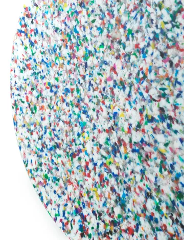 Bit runder Hocker - Weiß-multi, Ø36x42 cm - Normann Copenhagen