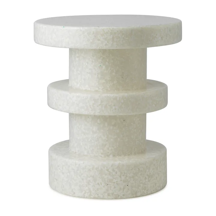Bit Stack Hocker - Weiß-weiß, Ø36x42 cm - Normann Copenhagen