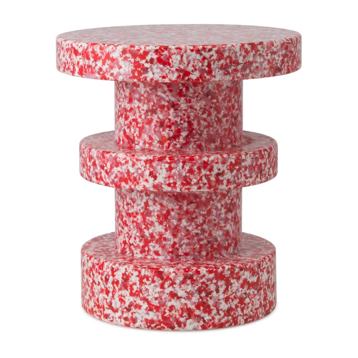 Bit Stack runder Hocker - Rot, Ø36x42 cm - Normann Copenhagen