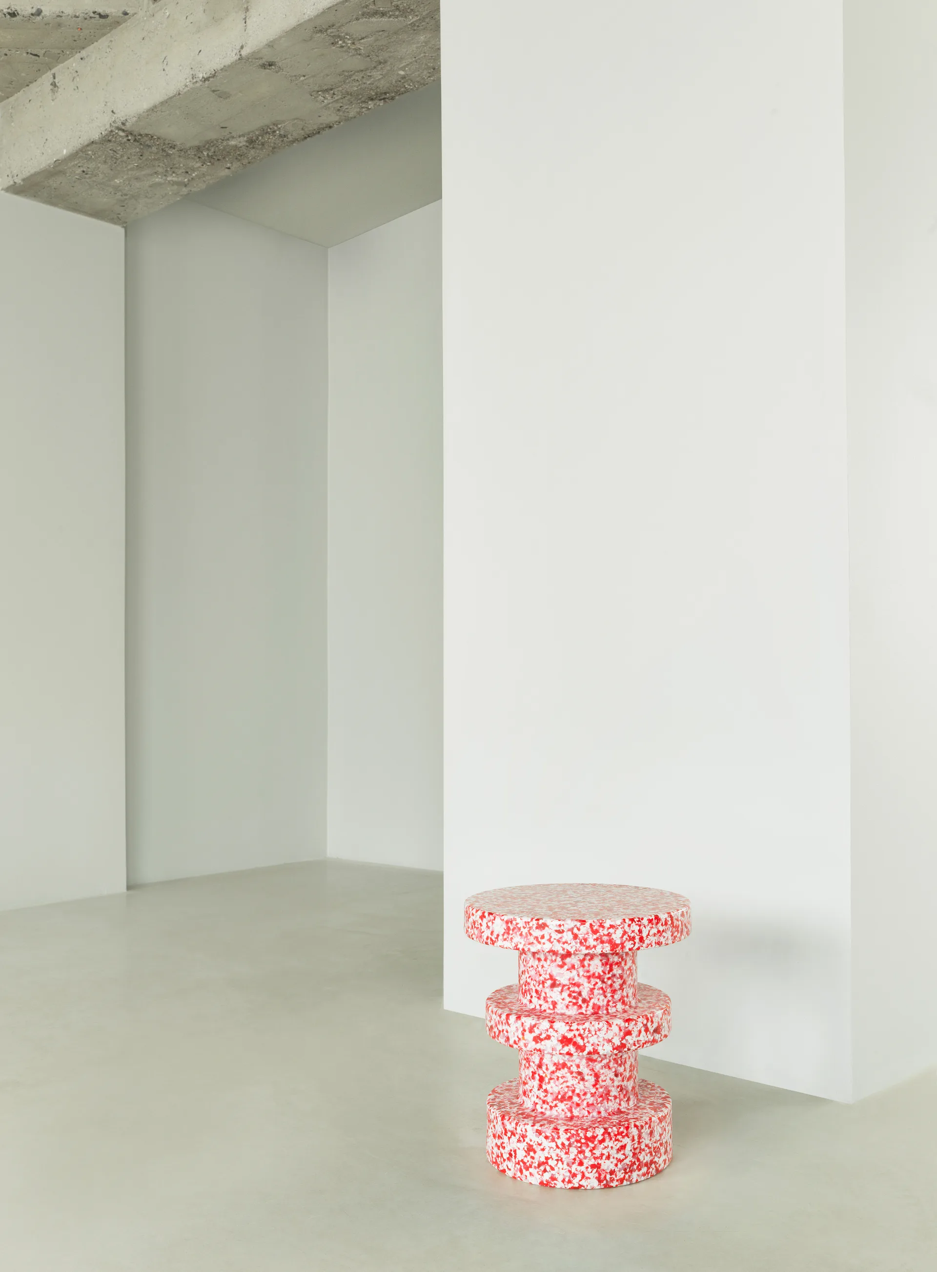 Bit Stack runder Hocker, Rot, Ø36x42 cm Normann Copenhagen