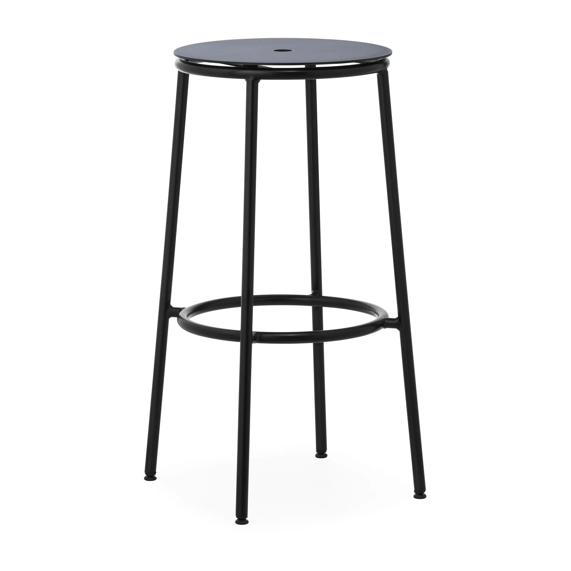 Circa Barstuhl 75cm, Schwarz Aluminium Normann Copenhagen