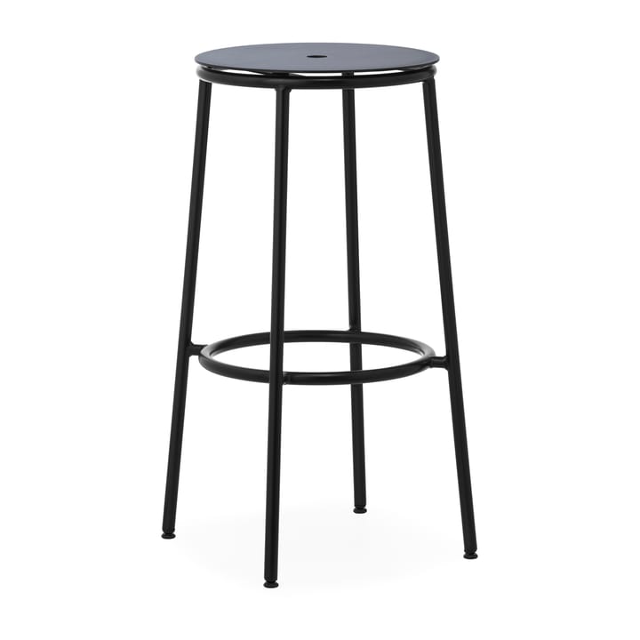 Circa Barstuhl 75cm - Schwarz Aluminium - Normann Copenhagen