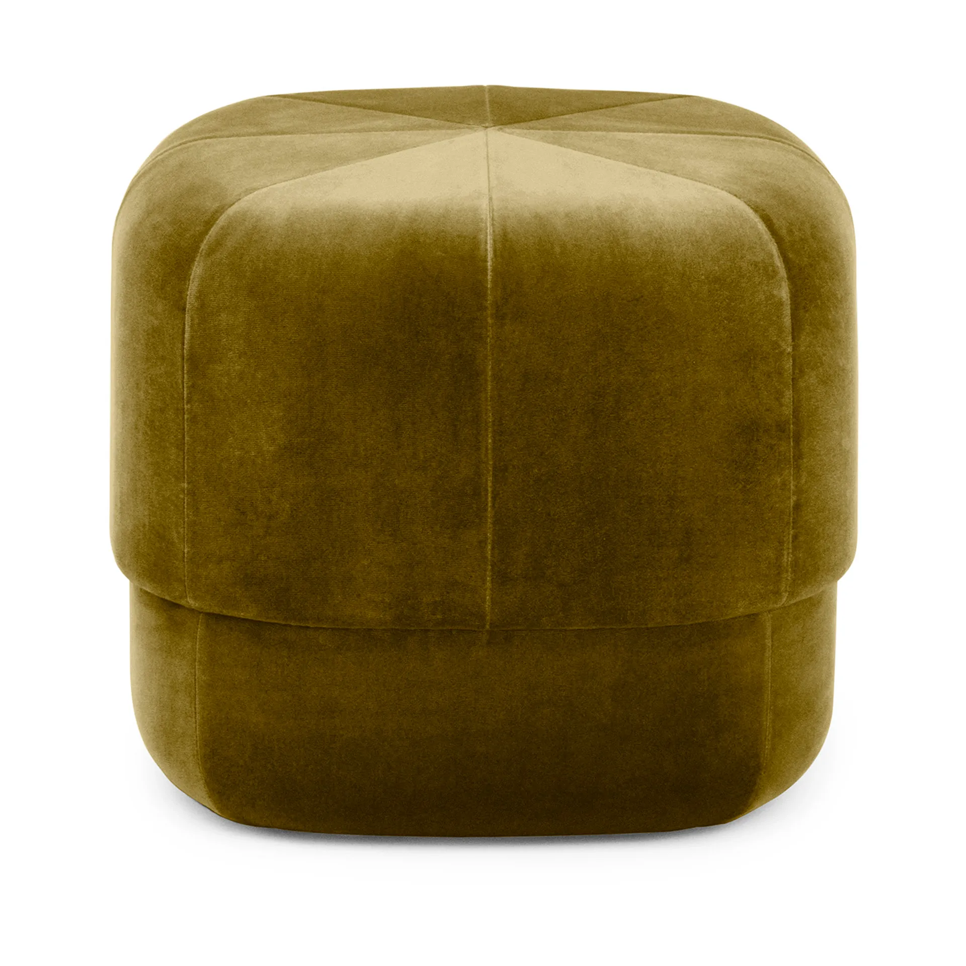 Circus Sitzpouf, Velours moosgrün, klein Normann Copenhagen