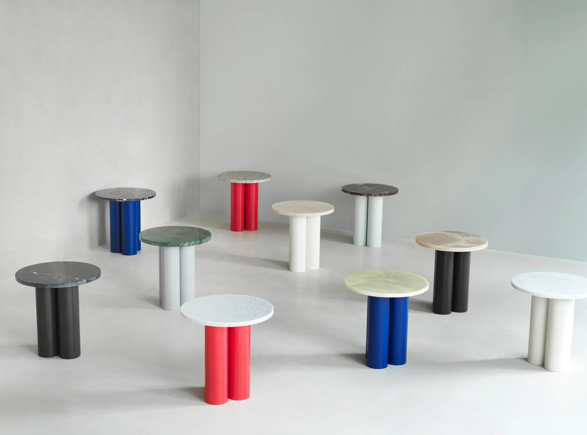 Dit Beistelltisch Ø40 cm, Rosso Levanto-brown Normann Copenhagen