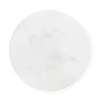 Dit Beistelltisch Ø40 cm - White Carrara-bright blue - Normann Copenhagen