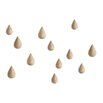 Dropit Wandhaken 2er Pack - Holz natur groß - Normann Copenhagen