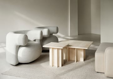 Edge Couchtisch groß - Travertine - Normann Copenhagen