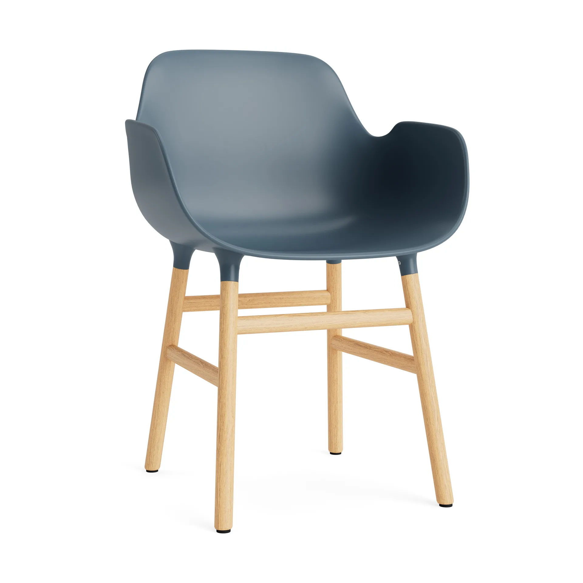 Form Armlehnstuhl, Blue, Eichenholzbeine Normann Copenhagen