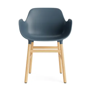 Form Armlehnstuhl - Blue, Eichenholzbeine - Normann Copenhagen
