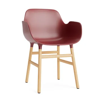 Form Armlehnstuhl - Red, Eichenholzbeine - Normann Copenhagen