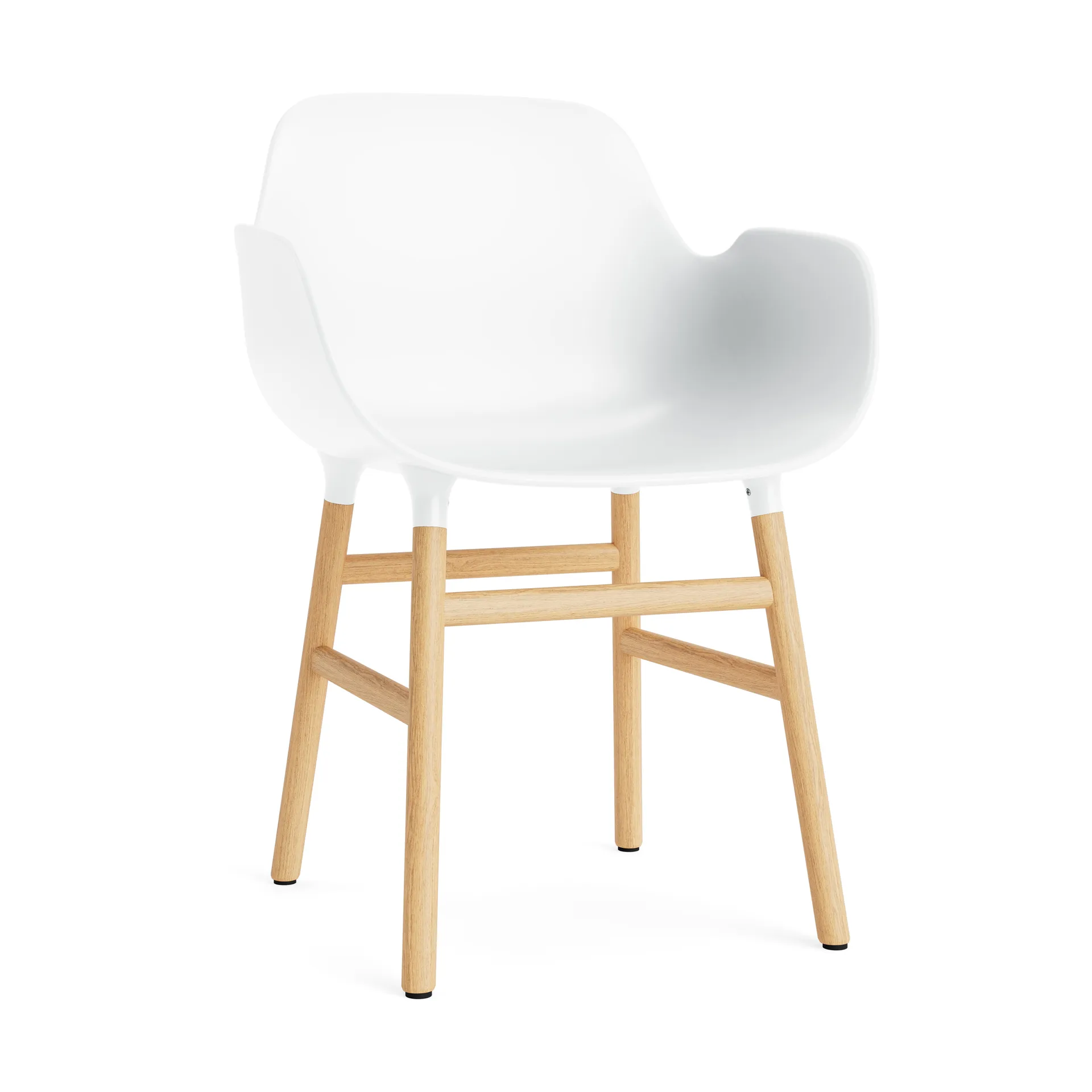 Form Armlehnstuhl, White, Eichenholzbeine Normann Copenhagen