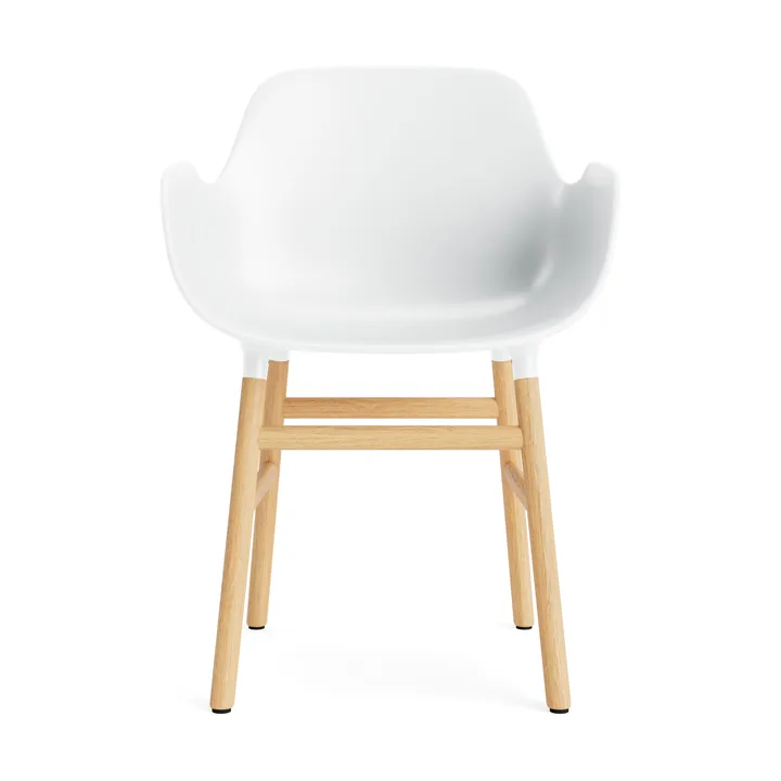 Form Armlehnstuhl - White, Eichenholzbeine - Normann Copenhagen