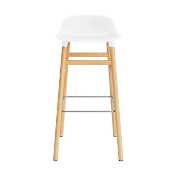 Form Barstuhl Eichen-Beine 75cm - Weiß - Normann Copenhagen