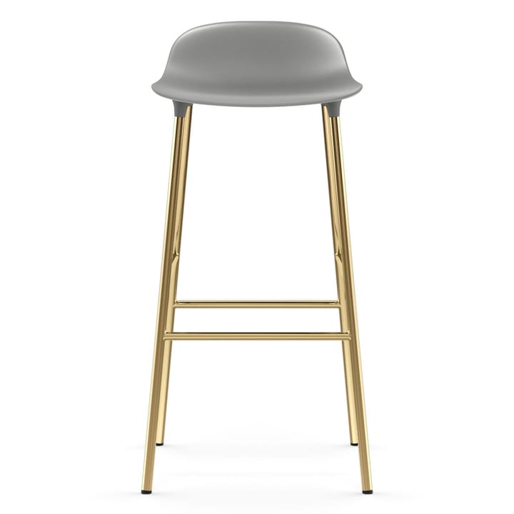 Form Barstuhl Messingbeine 75cm - Grau - Normann Copenhagen