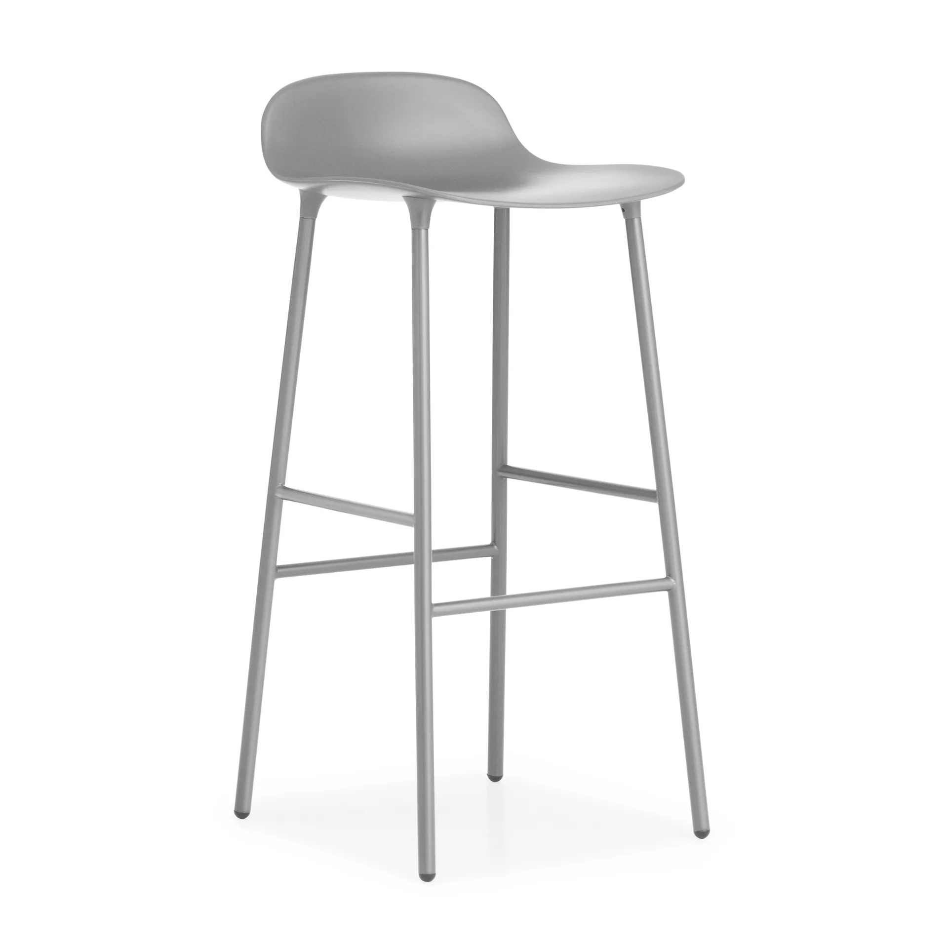 Form Barstuhl Metallbeine 75cm, Grau Normann Copenhagen