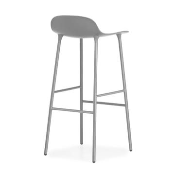 Form Barstuhl Metallbeine 75cm - Grau - Normann Copenhagen