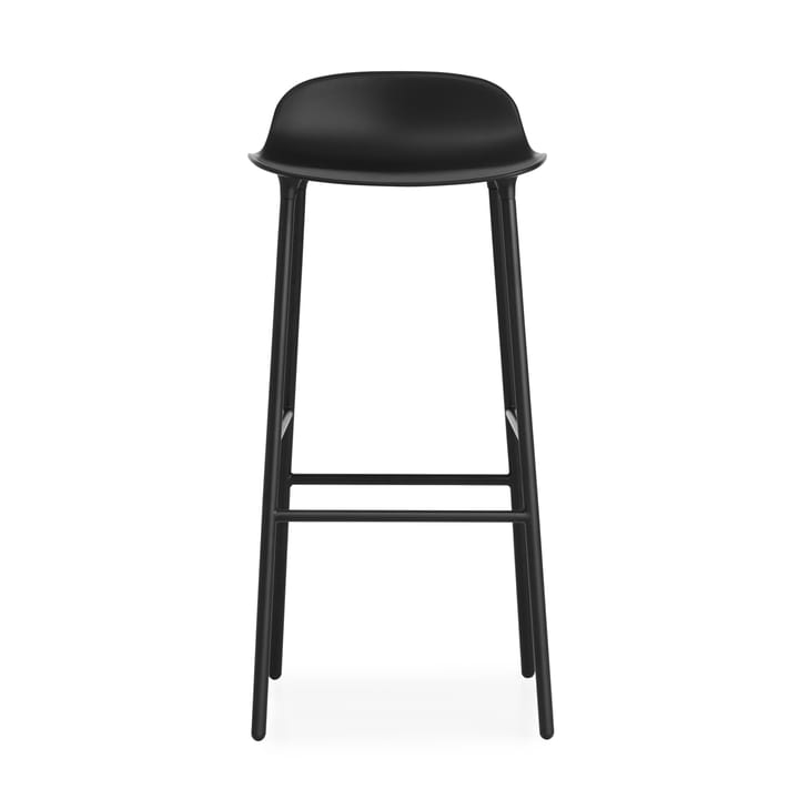 Form Barstuhl Metallbeine 75cm - Schwarz - Normann Copenhagen