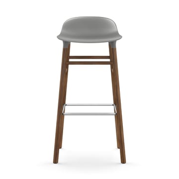 Form Barstuhl valnötsBeine 75cm - Grau - Normann Copenhagen