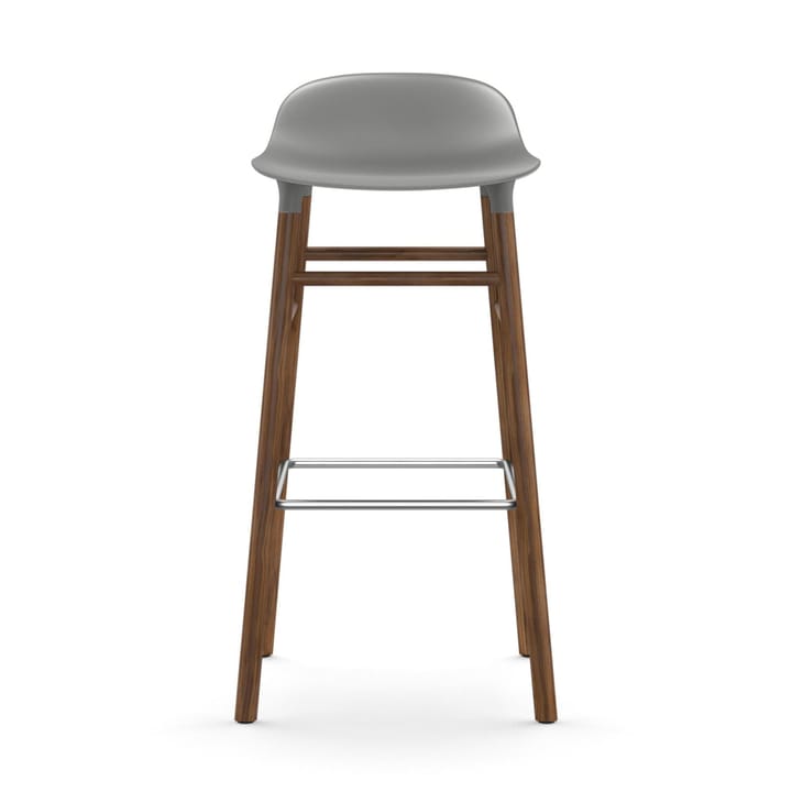 Form Barstuhl valnötsBeine 75cm, Grau Normann Copenhagen